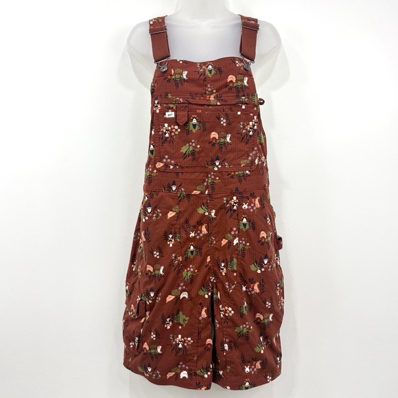 Duluth Trading Co Pants - Duluth Trading Overalls M Gnome Shortalls Novelty Gardening Bunnies Barn Chicken